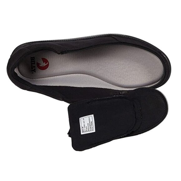 NEW Billy Footwear Mens Sneaker Low Top Zip Up Black Adaptive Size 7 M KF230 - Picture 2 of 4